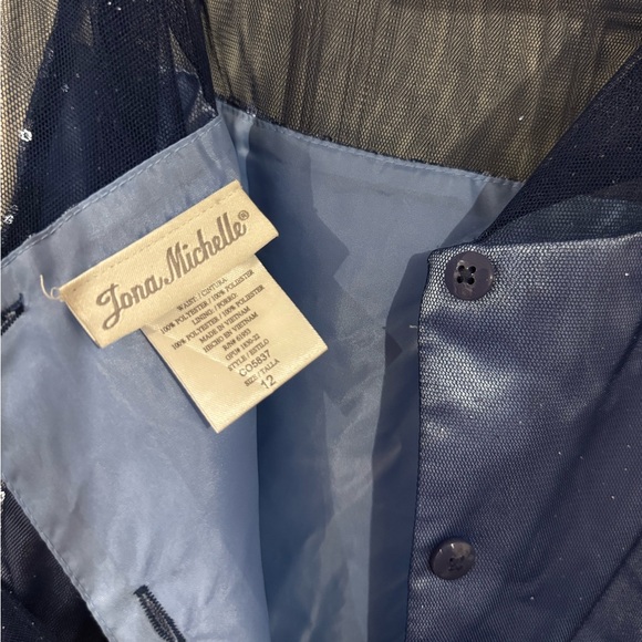 Jona Michelle Bug Girls Dress (Size 12) (Navy) - Picture 5 of 5